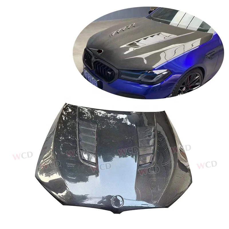 

Car Parts Auto Parts V Style Hood Real Carbon Fiber Car Bonnet Bodykit for BMW G30 G38 F90 M5 2017-2023