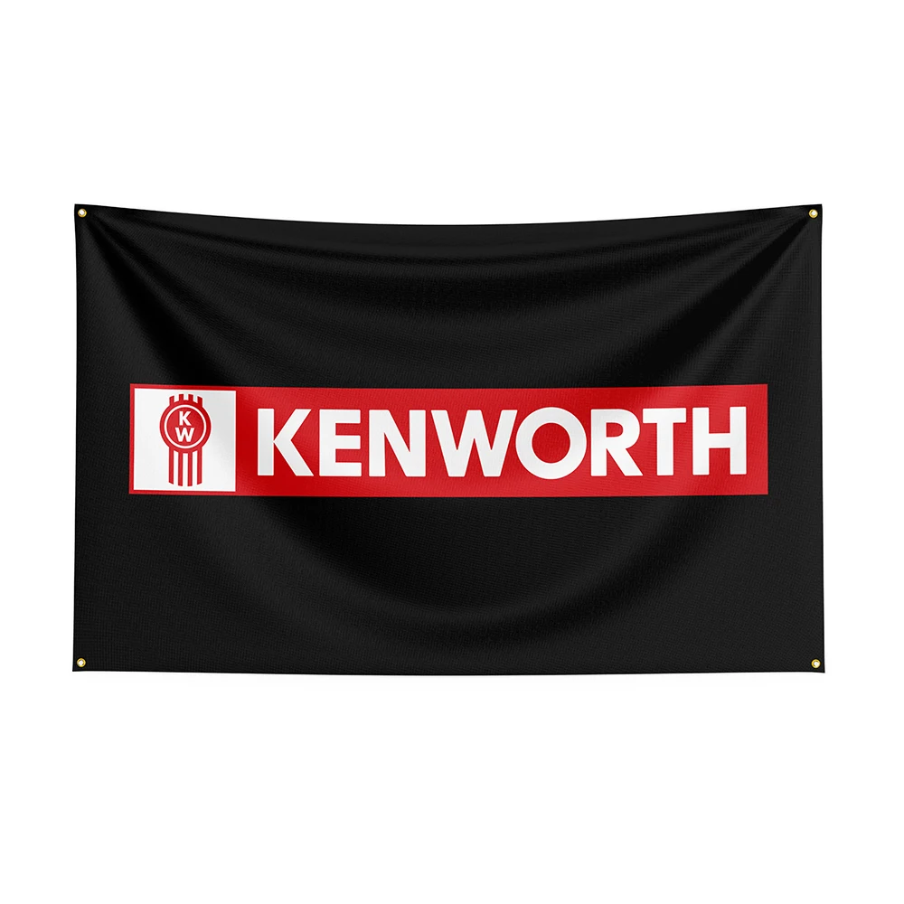 3x5Ft Kenworths Flag Polyester Printed Racing Car Banner For Decor