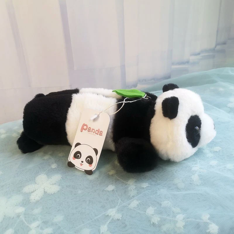 Cartoon Panda Plush Pencil Case Large Capacity Cosmetic Storage Bag Girls School Stationery Pouch