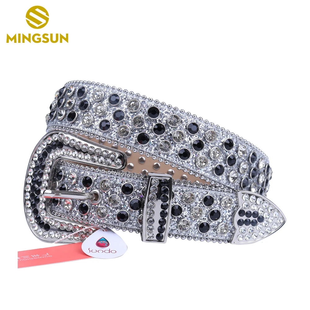 Rhinestone Belt for Women Men Ladies Weatern Cowgirl Cowboy Bling Belt for Jeans Pants Dress Fashion Rhinestone Belts for Men