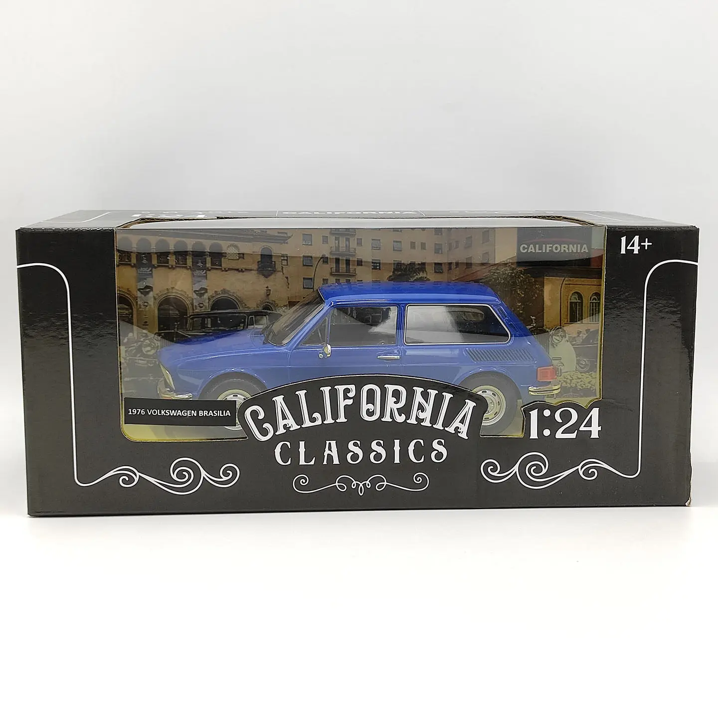 IXO 1:24 Escala Miniatura em Liga Fundida Volkswagen Brasília 1976 Carro de Brinquedo Clássico Nostalgia Presente Adulto Lembrança Exibição Estática