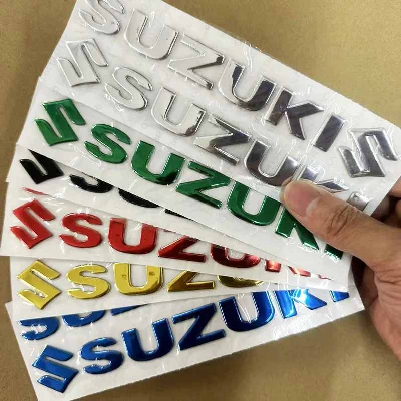 

3d Suzuki Motorcycle Sticker Decal Gold Logo Tank Emblem Gsxr 750 1000 650 Swift V Stron Gsx Dr Gs Gw250
