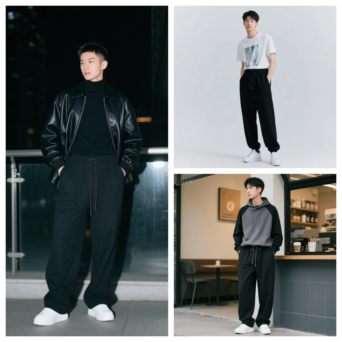 

Летние мужские быстросохнущие повседневные брюки из ледяного шелка, облегающие брюки в Корейском стиле, спортивные брюки из ледяного шелка, прямые быстросохнущие брюки p