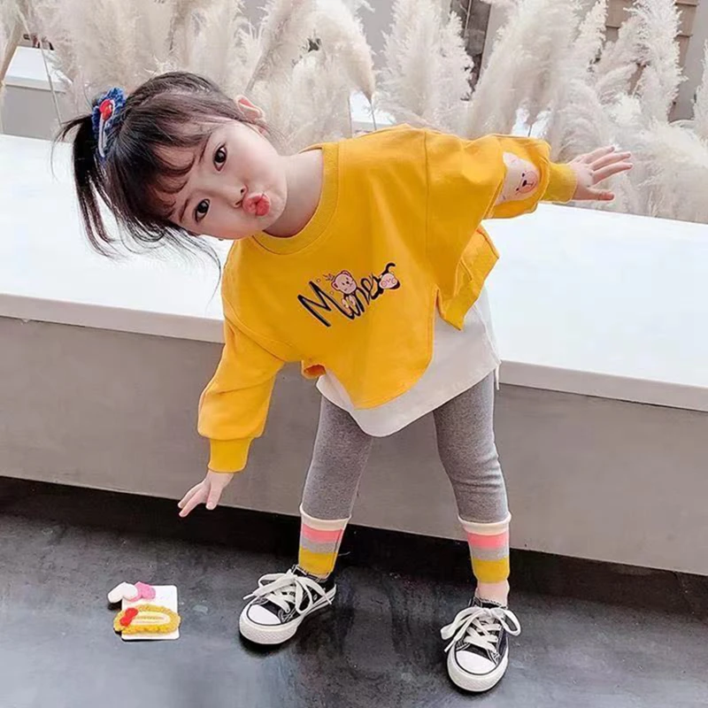 

Kids Girl Outfit 2022 Spring Autumn Toddler Girls Casual Sweatshirt &Pants 2Pcs Set Students Tracksuit Boutique Girls Clothes