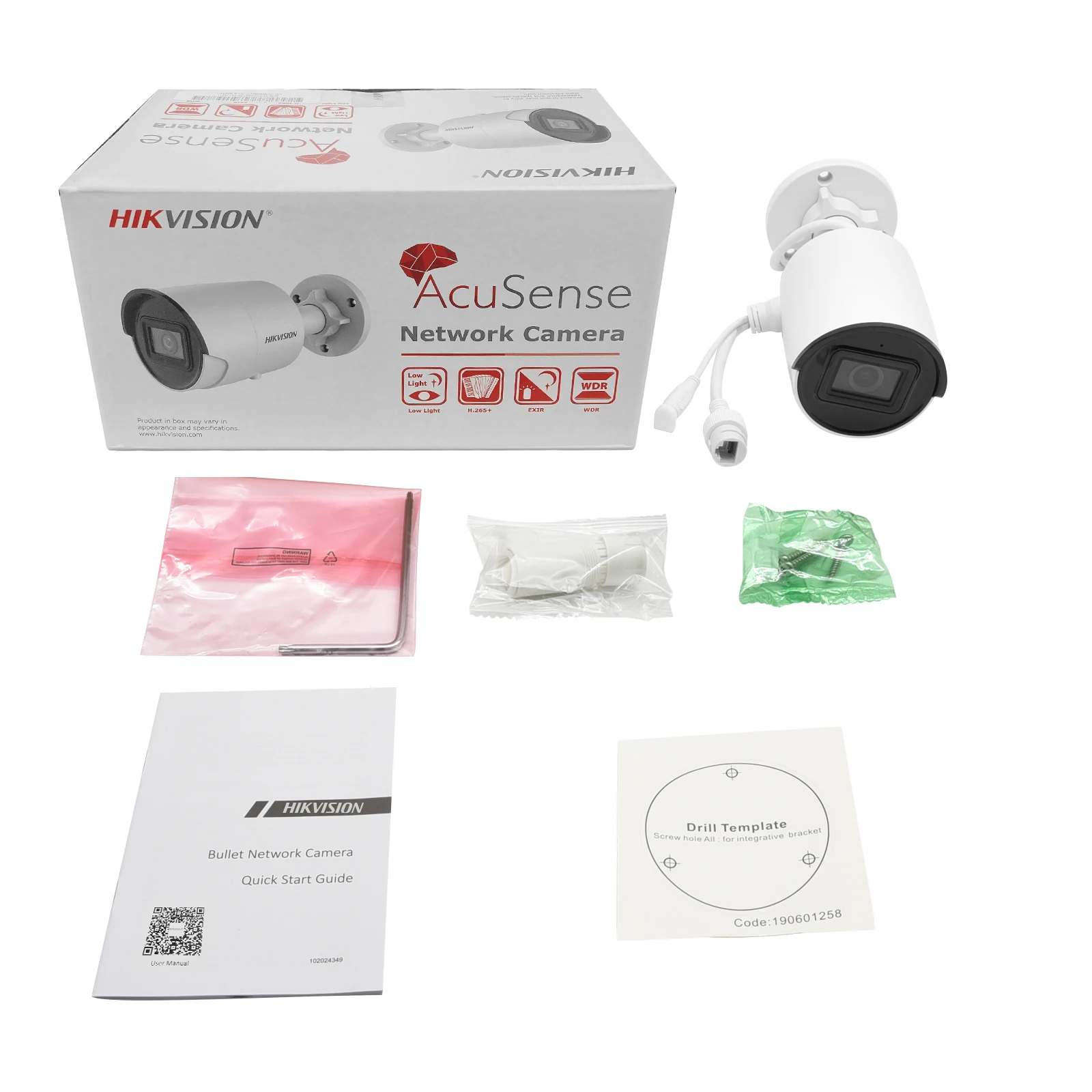 Imagem -02 - Hikvision-câmera ip de Vigilância 8mp Ds2cd2083g2-i Poe Bala Acusense 4k Câmera de Vídeo Classificação Humana e Veicular Ip67