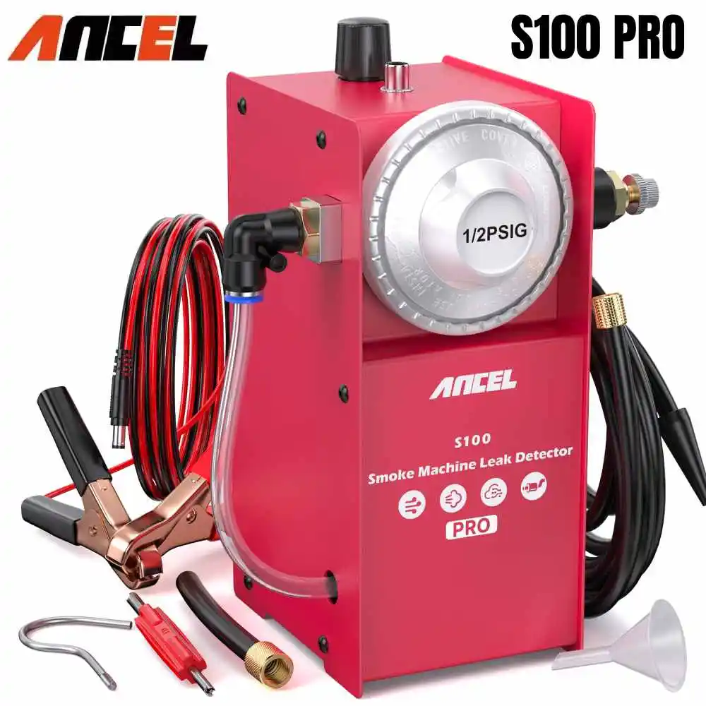 

ANCEL S100 Pro Car Smoke Inspection Tools Built-in Air Pump EVAP System Test Vacuum Leakage Diagnostic Tool Oil Pipe Leaks Analy