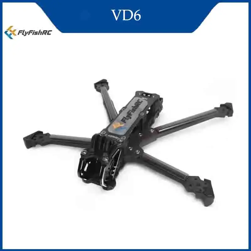 FlyFishRC 볼라도르 II VD6 V2 데드캣 T700 6인치 프레임 키트 O4 에어 유닛 프로 호환 RC FPV 프리스타일 레이싱 드론용