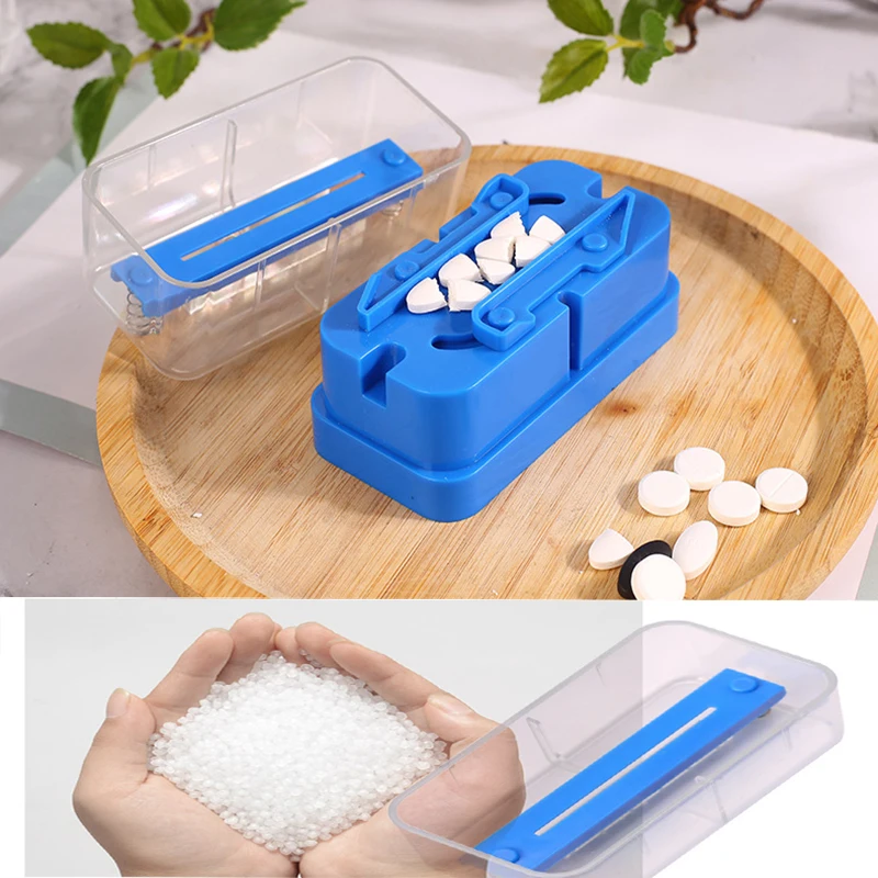 Multiple Pill Splitter Stainless Steel Quartering 1/4 1/2 Pill Cutter for Round Oblong Pills Tablet Cutter Splitter Tools