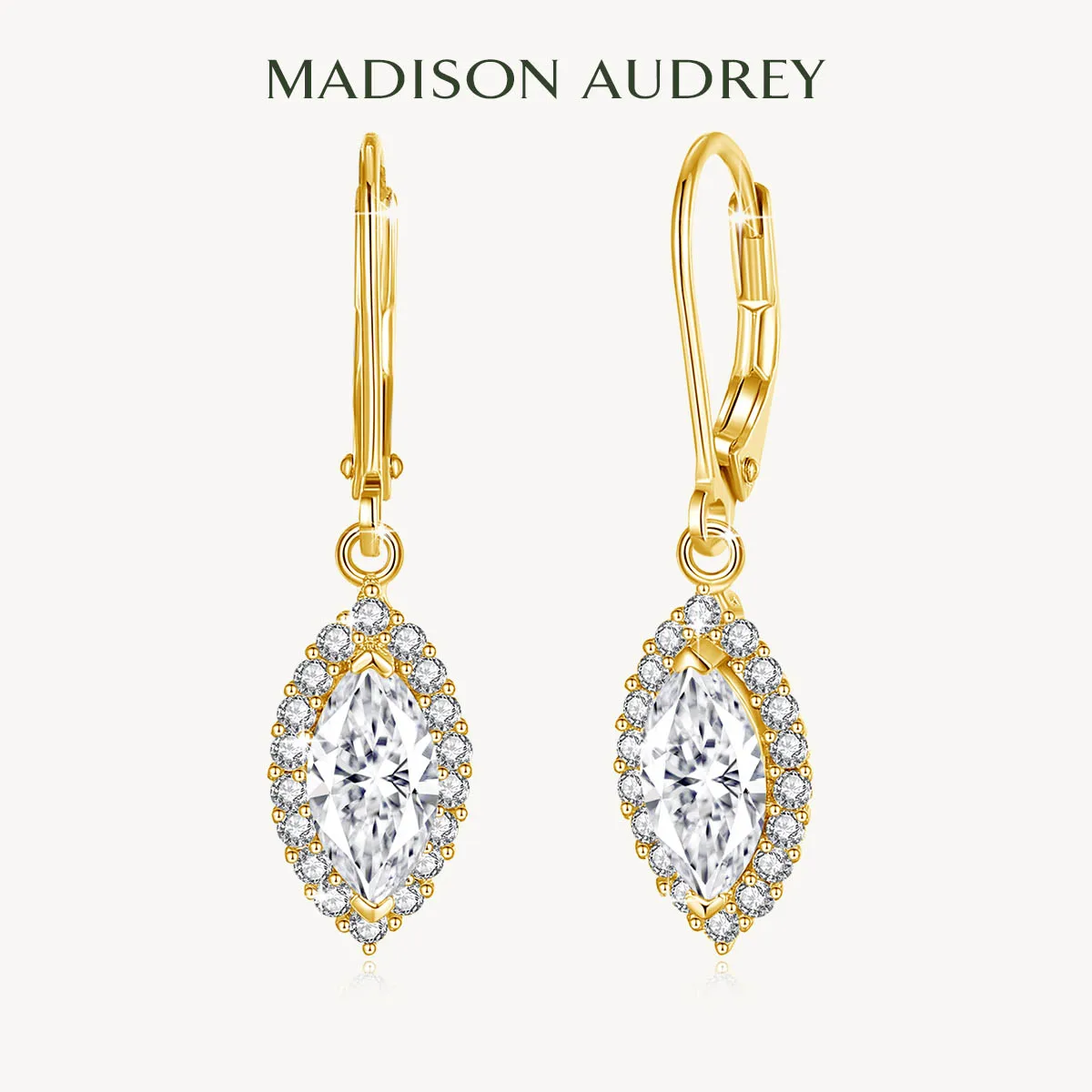 

Серьги с орезом Маркизы из серебра 925 пробы с муассанитом и ореолом, элегантные роскошные висячие серьги Huggie для женщин, вечерний подарок на годовщину, ювелирные изделия