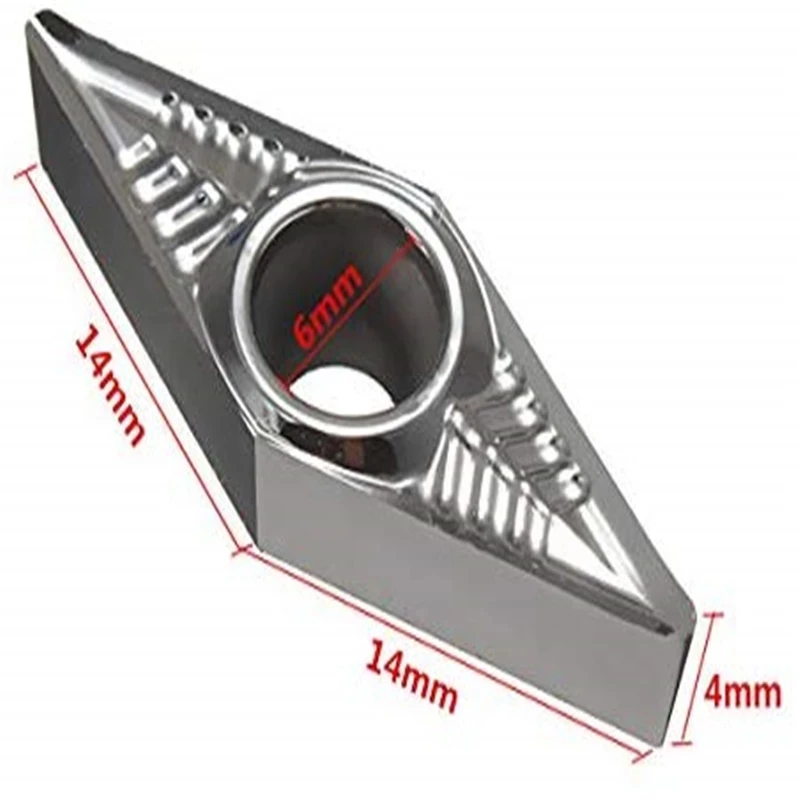 KORLOY VBGT160402-AK H01 VBGT160404-AK H01 VBGT160408 -AK H01 Internal Turning Alat NC Aluminium Alloy Blade Alat