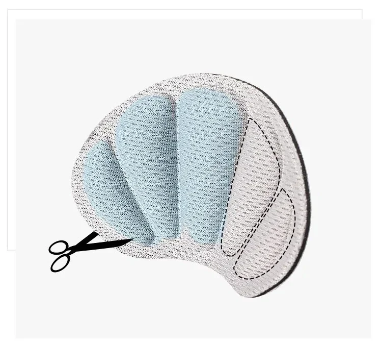2/8PCS Heel Pads Lightweight for Sport Shoes Adjustable Cute Size Back Sticker Antiwear Feet Soft Pad Relief Anti-wear Cushions