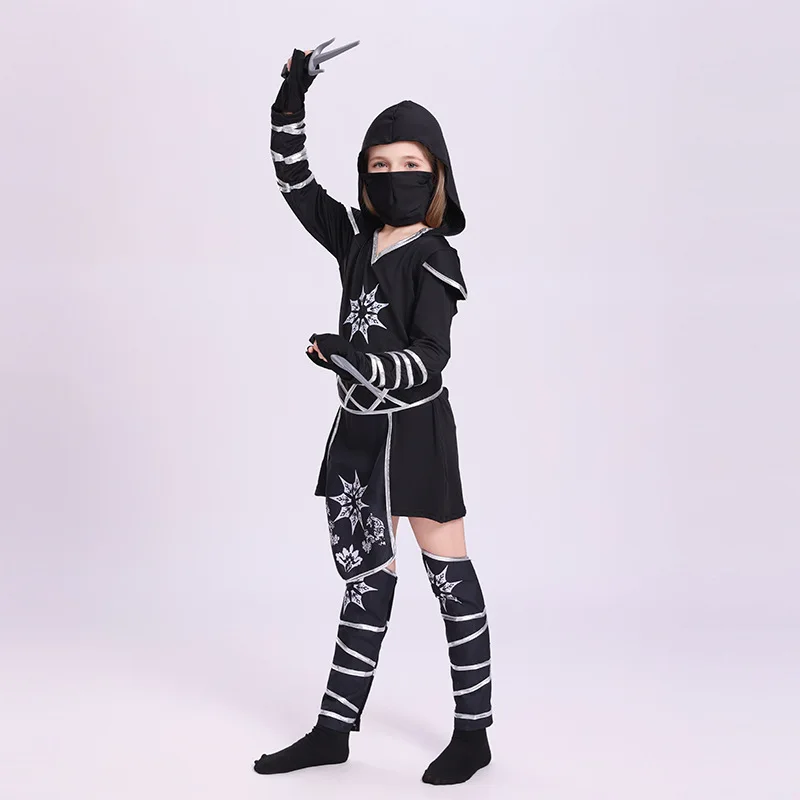 코스프레 할로윈 어린이 닌자 의상 소녀 닌자 옷 역할 놀이 공연 의상 축제 놀이 의상
