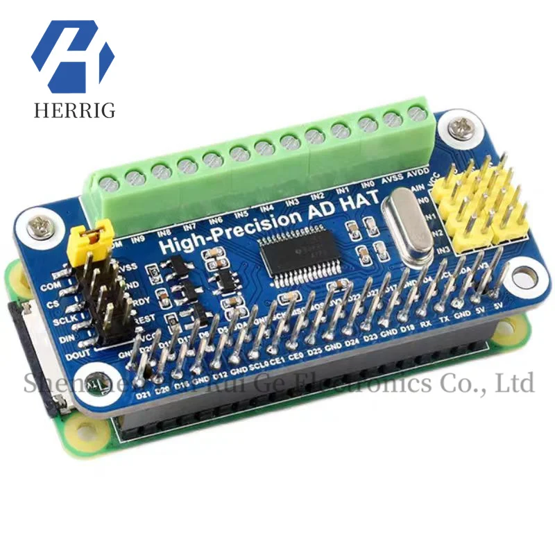 

MicroSnow Jetson Nano Raspberry Pi High-Precision AD Expansion Board Module 10-Channel ADC ADS1263