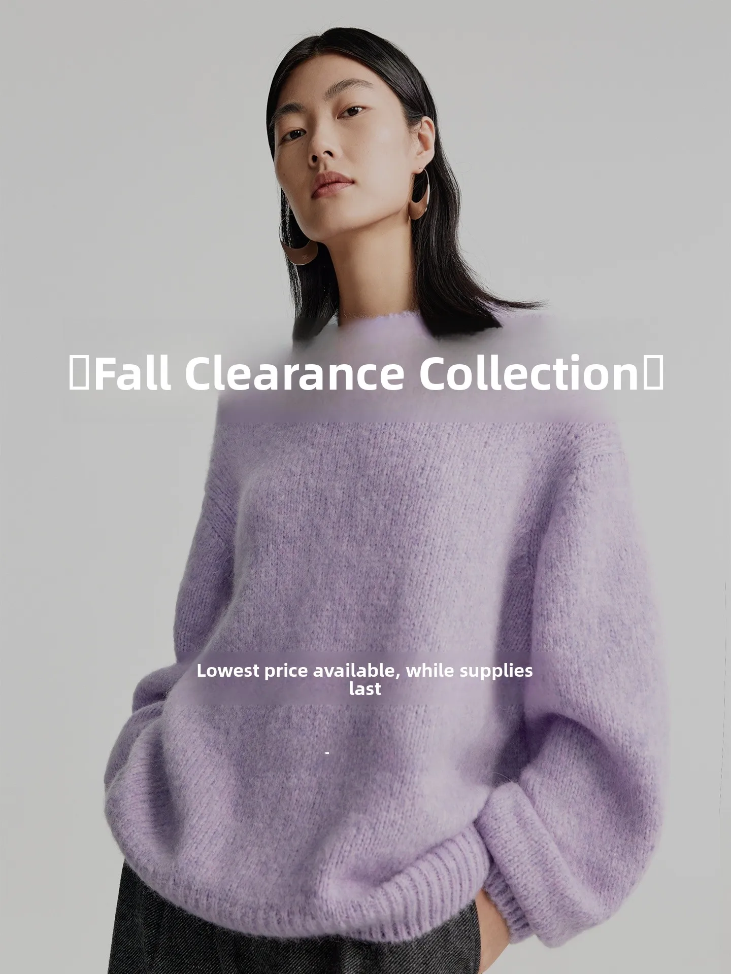 

Exclusive Autumn Collection Knitted Sweater Loose Fit Women's Premium Faion Brand RoseLingLing Full Sve Overhead