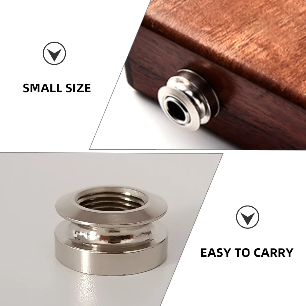 

2pcs Guitar Nail Acoustic Guitar Strap Buttons Cap M9 Thread 6.35mm Plug Copper Durable Pickup Accessories Acoustic Electric