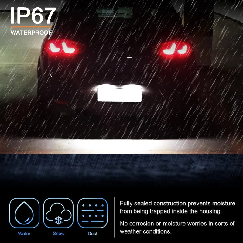 LED License Plate Light For Seat Altea Exeo Ibiza Leon Toledo For VW T-Roc Phaeton Rabbit Scirocco Golf 4/5/6/7 Skoda Superb view 6