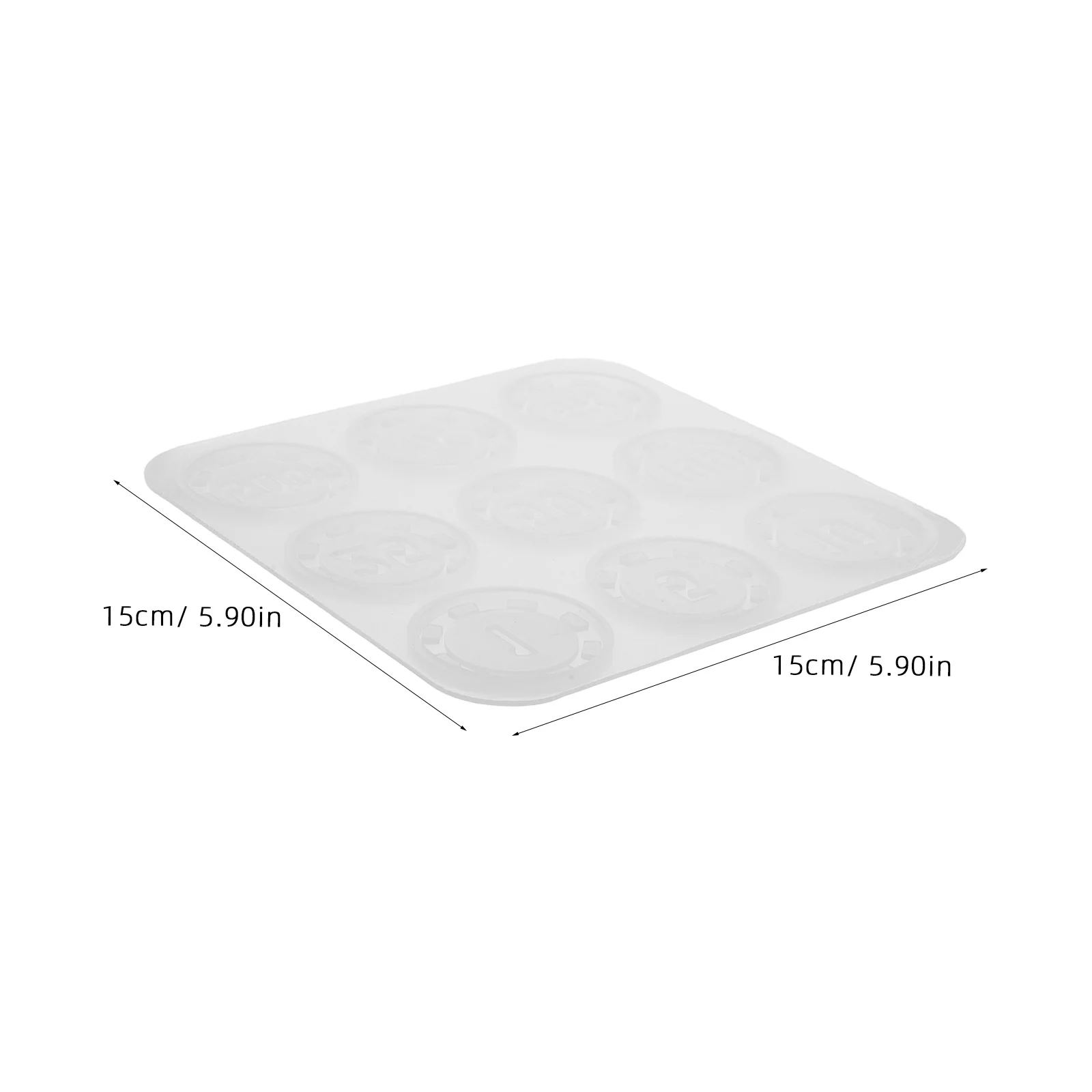 3Pcs Silicone Poker Chip Mold DIY Epoxy Resin Crafts Reusable Game Coin Mold Party Entertainment Chips Set