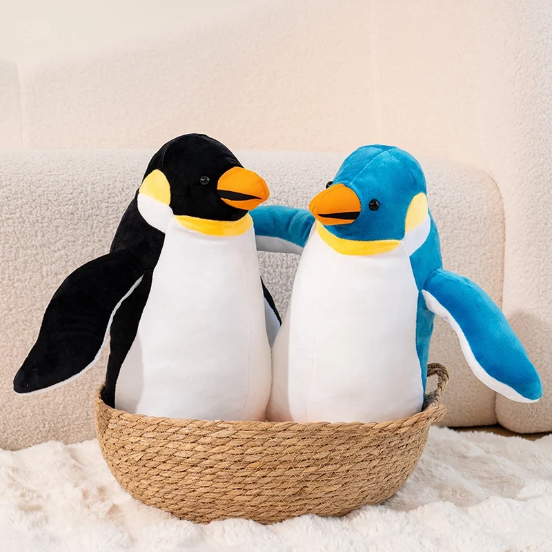 البطريق لطيف أفخم لعبة للأطفال ، محشوة الحيوان ، دمية لينة ، وسادة الكرتون ، هدية عيد ميلاد جميلة للأطفال