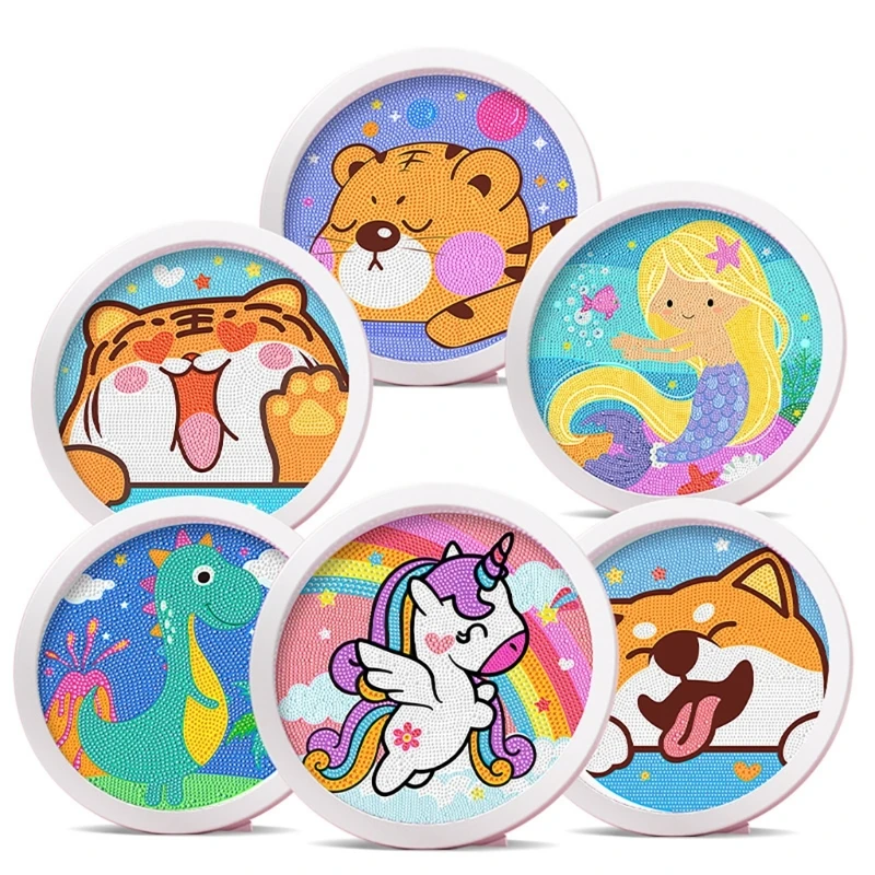 

Cartoon Animal Diamond Art for Children Crafts and DIY Projects W3JF