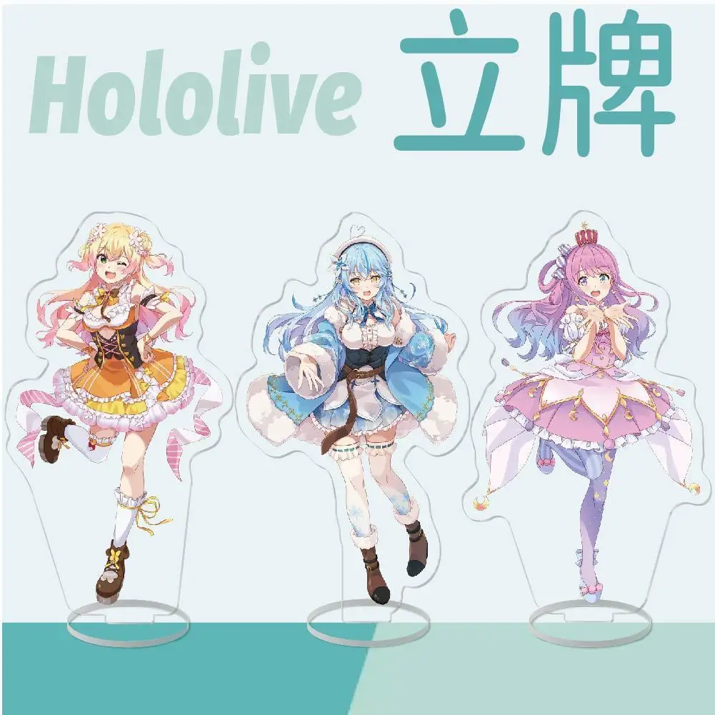 2025 New Vtuber Hololive Anime Gawr Gura Cosplay Figure Acrylic Stand Model Plate Desktop Decoration Christmas Gift Girl