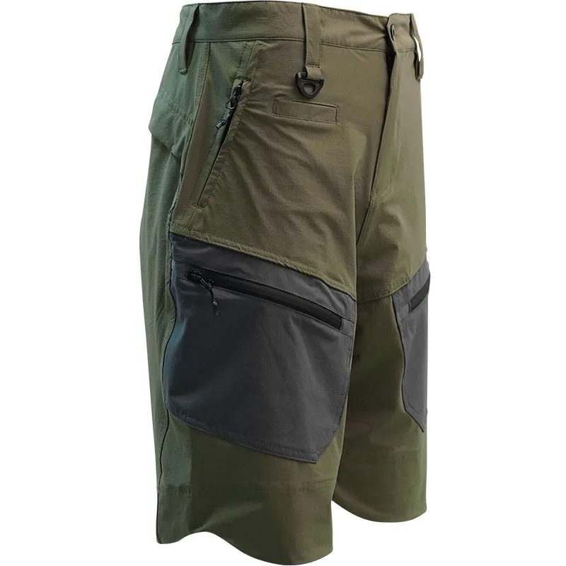 Summer Cool Men's Workwear Pants Casual Shorts Straight Leg Multi Pocket Five Part Breathable Quick Dry Trendy Quality Trousers