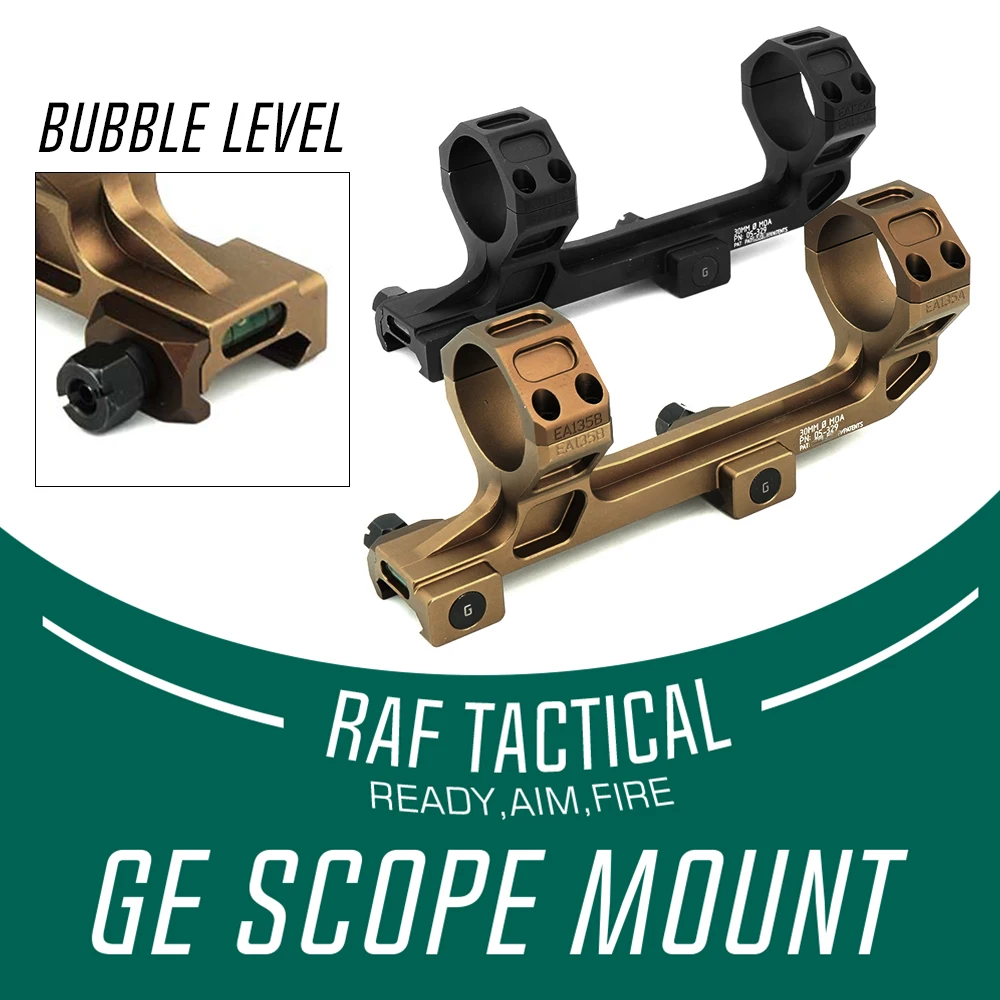 

GE Scope Mount 30MM Tube 1.54Inch Height 0MOA AR-15/M4 Picatinny Mount Adapter Double Rings Bubble Level With Original Mark