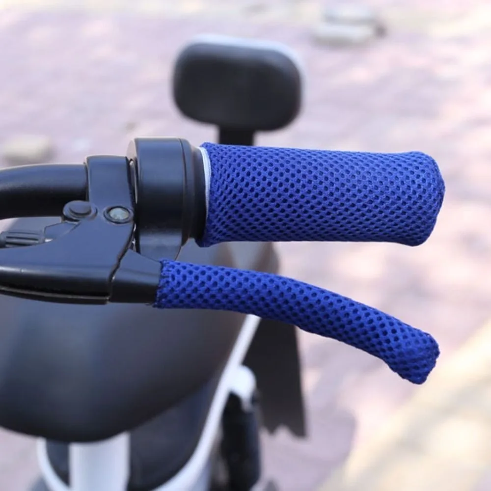 Summer Motorcycle Grip Cover Portable Breathable Universal Handlebar Cover Non-slip Soft Handle Ice Silk Grips Cover