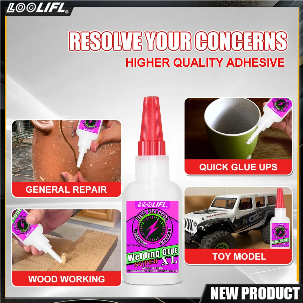 Super klej spawalniczy, uniwersalny klej o właściwościach szybkiego wychodzenia na powierzchnię, dużej lepkości, przezroczysty i szybko schnący.