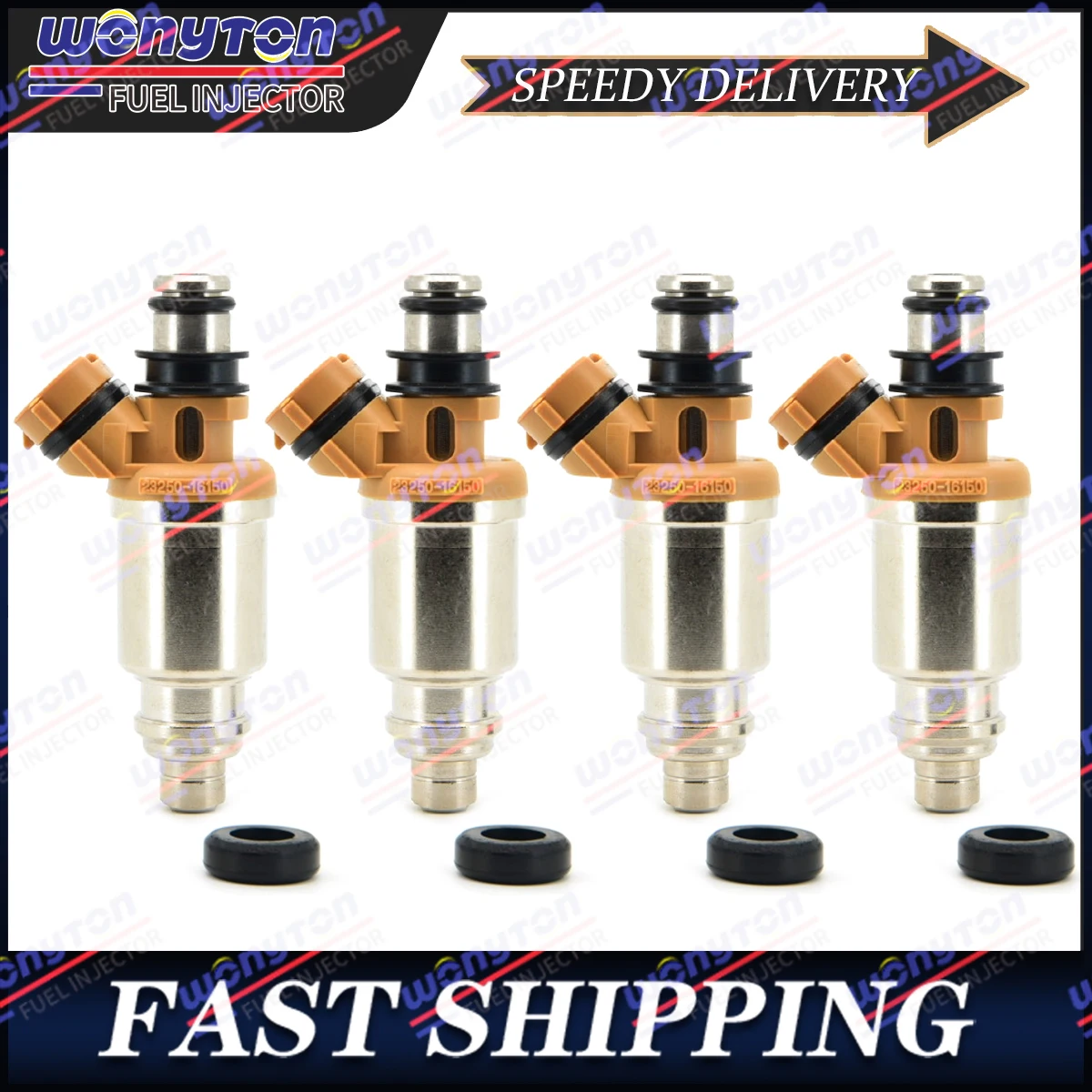 4Psc Fuel Injectors For 1993-1997 Toyota Corolla 1.6L I4 23250-16150 23209-16150