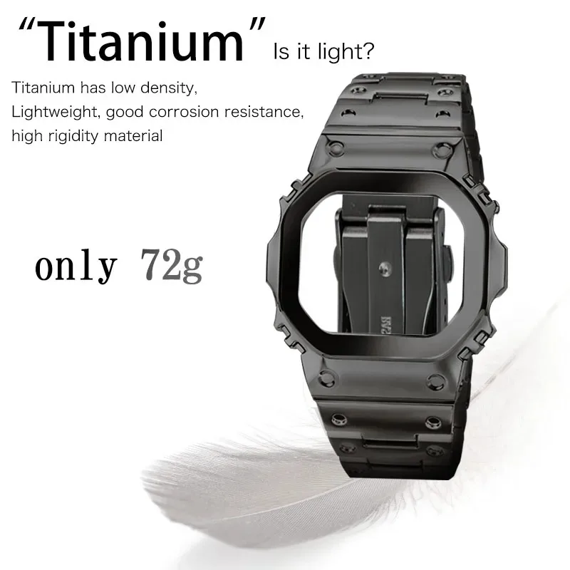 G-SHOCK カシオステンレススチール時計ケース-ストラップ DW-5600 B5600/5610 GM-5600 時計バンドソリッドメタルベゼルマンストラップアクセサリー