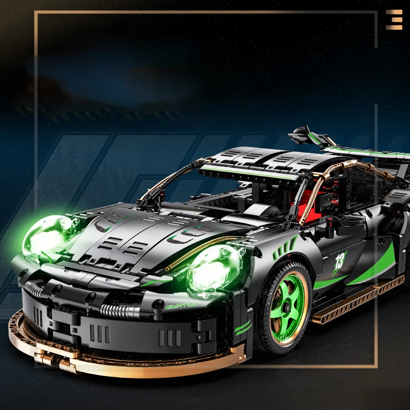Racing Model Building Blocks Technology 1:10 DIY Supercar building blocks Puzzle Toys for Children Adult Gift (1880+ pellets)