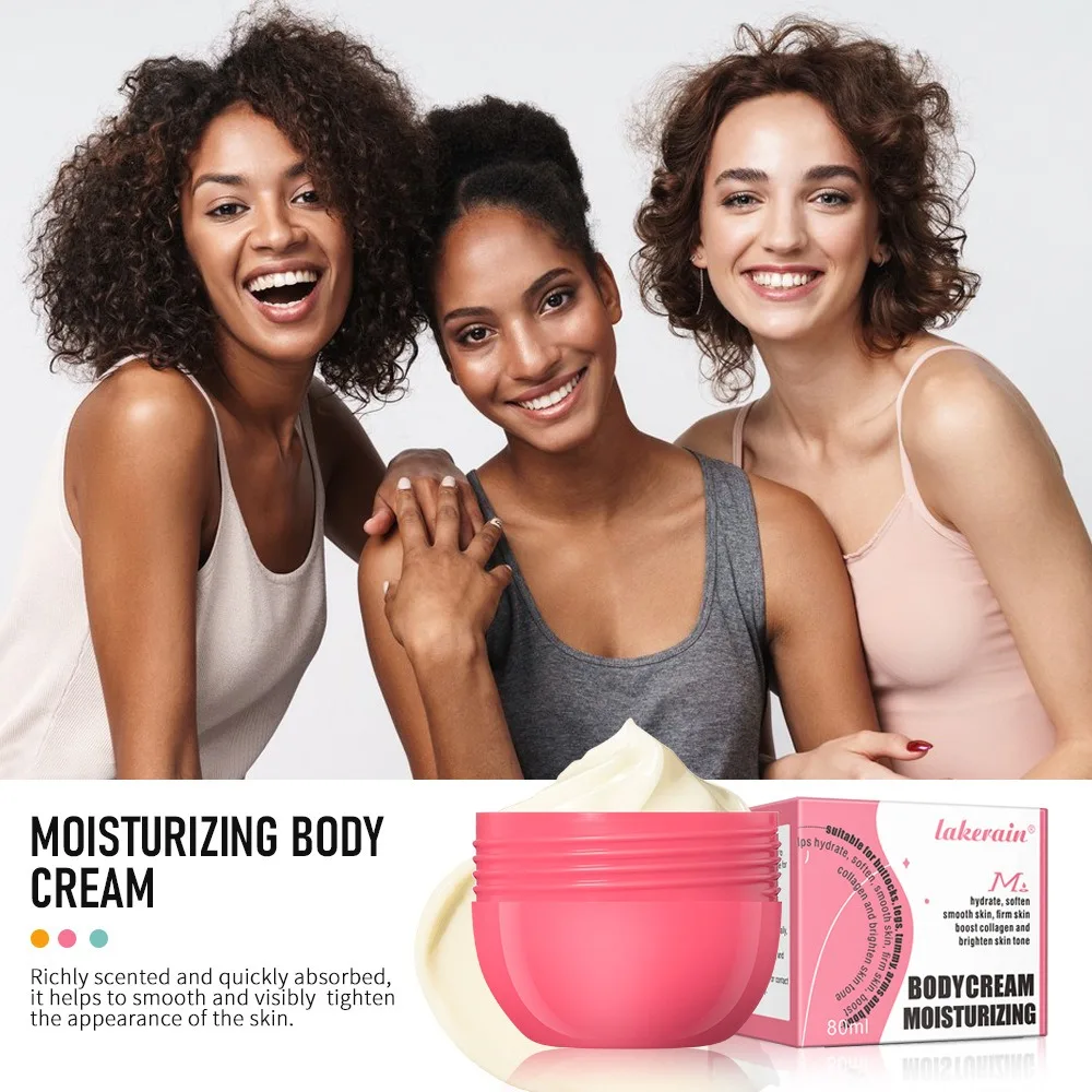 Bady Cream Hip Buttock Care Cream Moisturizing Firming Body Massager Gel Caramel Vanilla Floral ButtCare 80g