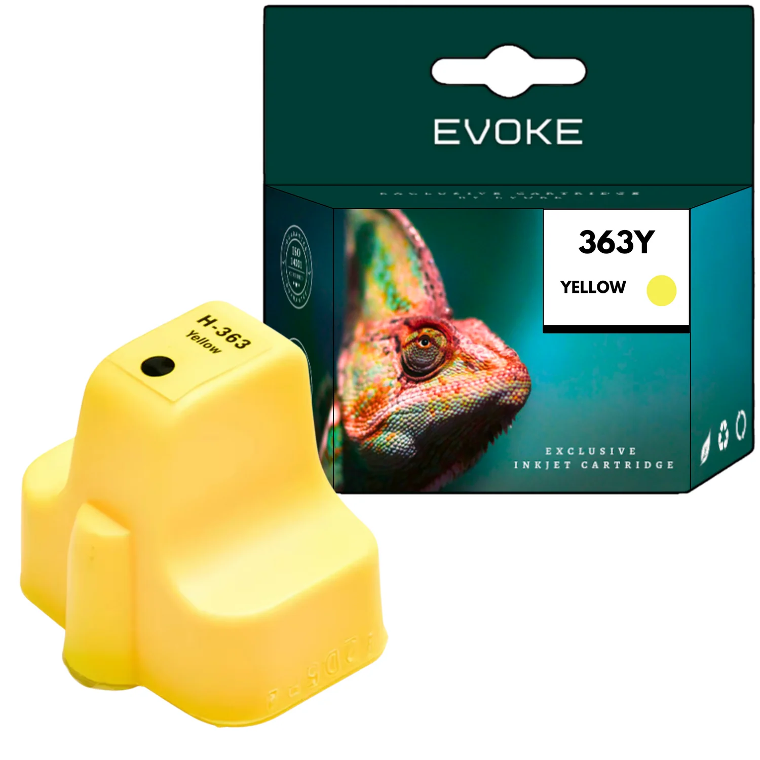 Evoke Compatibele Inkt voor Hp 363 Hp363 C8773Ee Geel 11 ml 960 Pagina's Photosmart 3210 3310 8250 C5180 6180 6280 7180 7280 8180 D6160 7160 7260 7360 7460