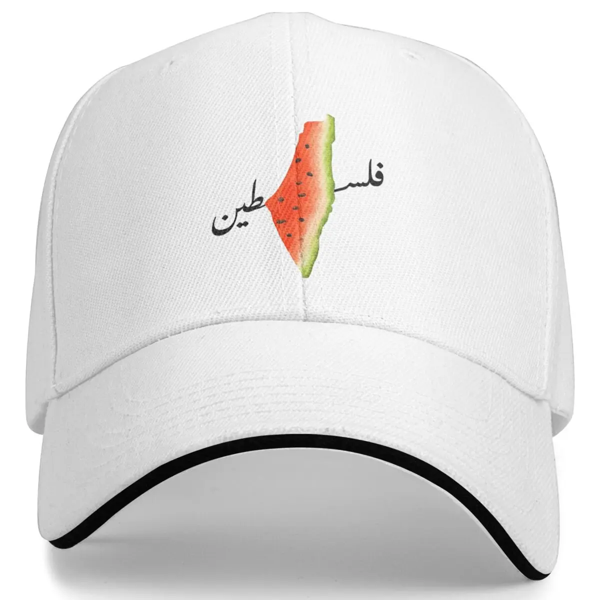 

This Is Not A Watermelon Baseball Cap Daily Headwear Unisex Parody Magritte Watermelon Trucker Hat Adjustable Fit