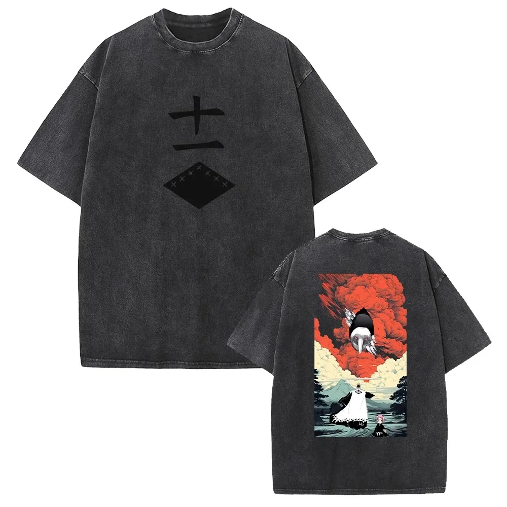 Zaraki Kenpachi Bleach Anime Clothing Men Women Oversized T-shirts Short Sleeve Oversized Male Female Best Selling Clothes tees