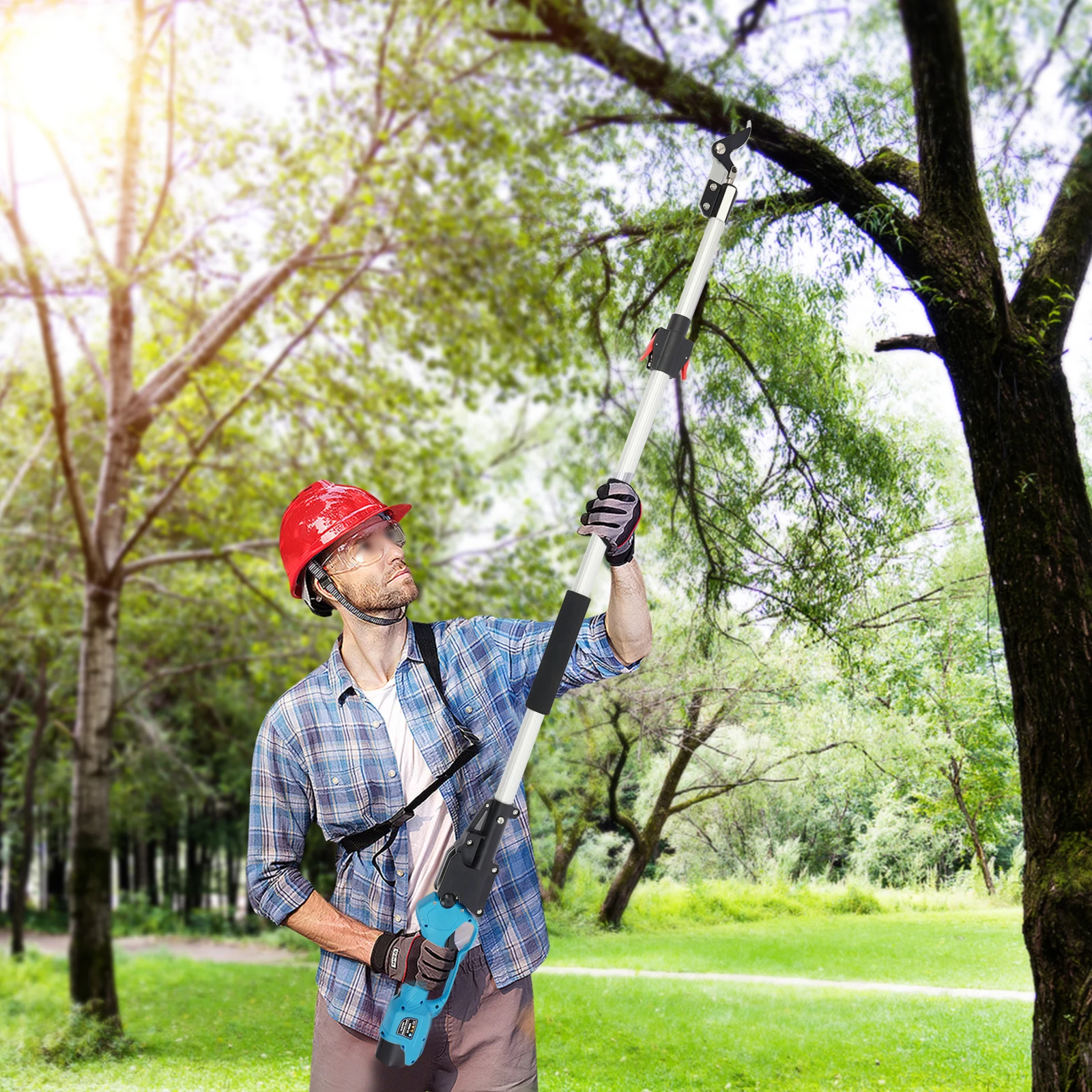 Elektrische Barschere, Rostbeständigkeit, hocheffizienter, batteriebetriebener Barschneider für Gärten/Hofen/Parks/Bauernhof/Orchards – Detail 5