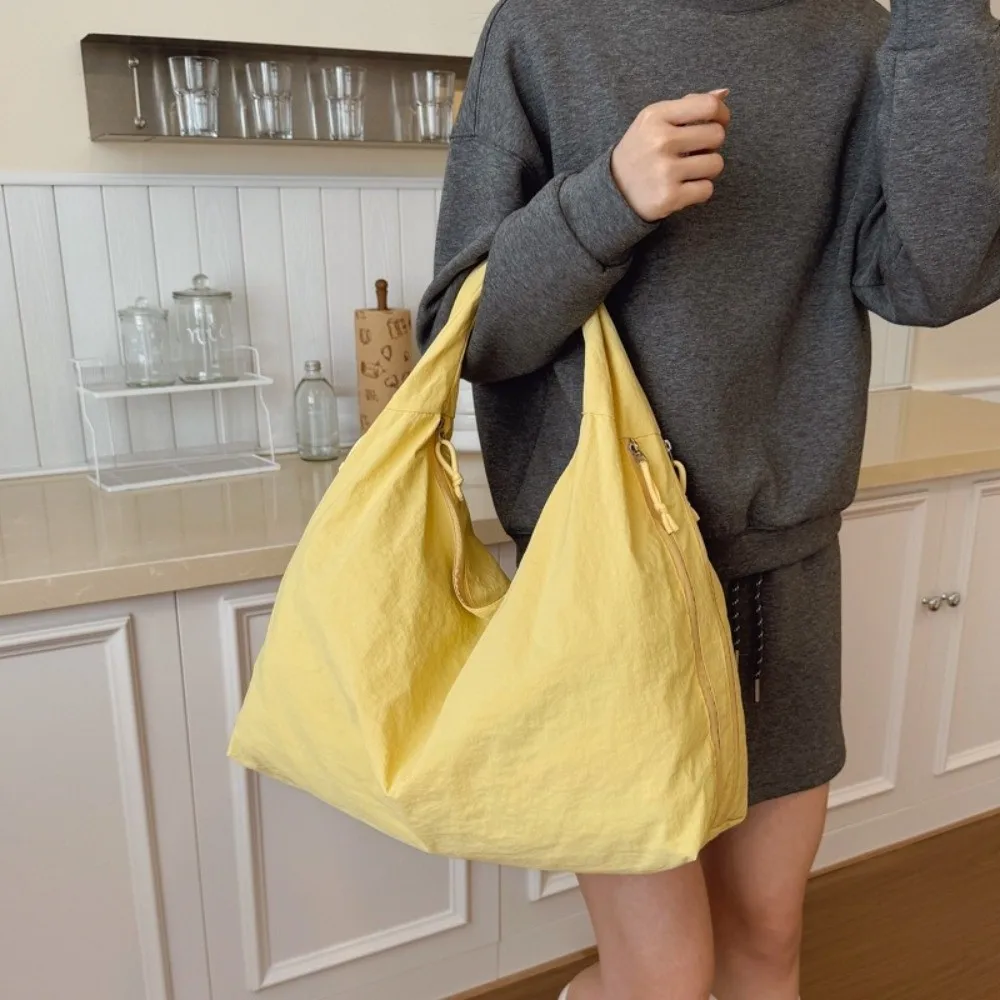 

Versatile Canvas Women's Tote Bag Large Capacity Spring Summer Underarm Bag Single Shoulder Bag Shopping Bag