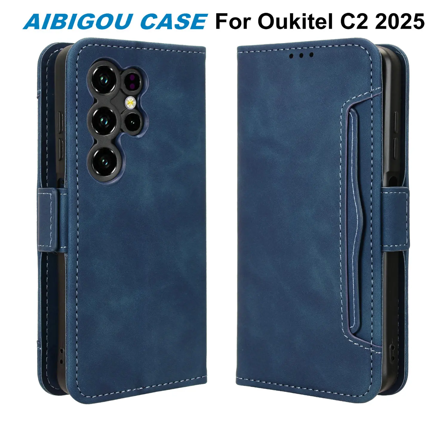 Для Oukitel C2 2025 флип-кожаный чехол с роскошным магнитом в стиле ретро, держатель для книги, полное покрытие для Oukitel C2 (2025) Funda, сумки для телефонов