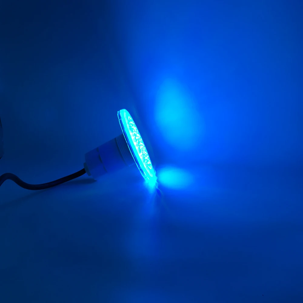 

1,5 дюйма, IP68, светодиодные фонари для бассейна, 15 Вт, многоцветный RGB-переключатель, вкл./выкл., AC12 В, заполненный смолой, холодный белый цвет
