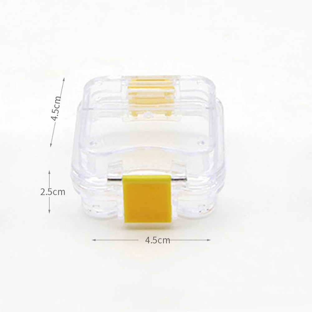 10Pcs Plastic Denture Tooth Box with Film High Quality Denture Storage Box Dental Implant Membrane Tooth Box