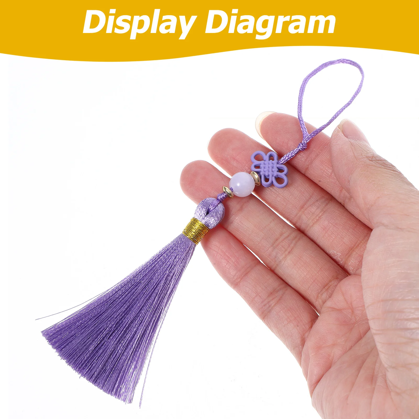 12Pcs Chinese Knot Hanging Charm Traditional Tassel Pendant Spring Festival Home Office Decor New Year Hanging Ornaments