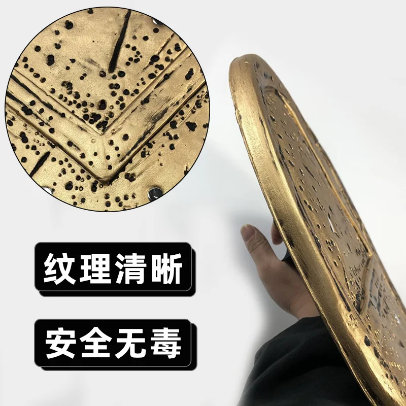 

1:1 Toy Shield cosplay Sparta Gladiator King Warrior Sword Big Props Movie Role Playing Sword Model Safety PU Rubber boy Gift