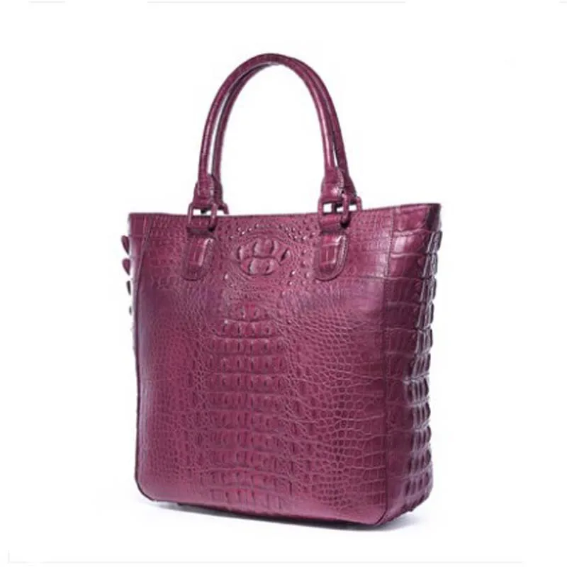 gete new Imported fashion Thai crocodile handbag for lady  simple crocodile women handbag