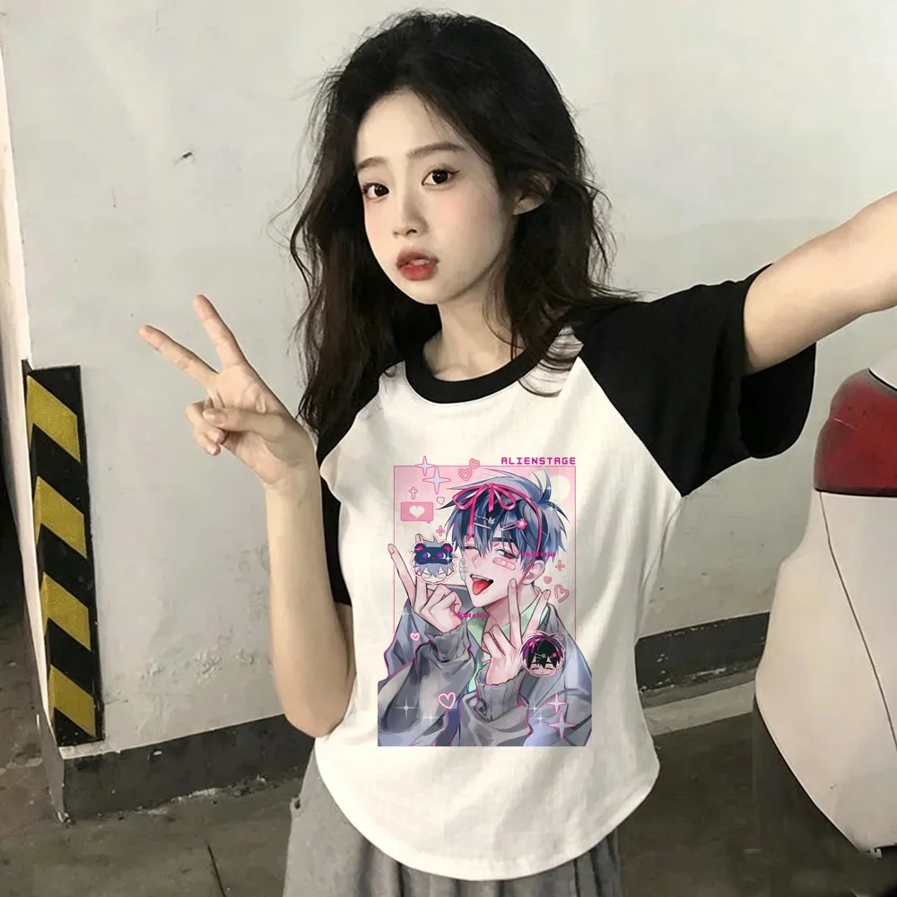 Alien Stage t-shirt girl scene  alternative  goth Psychedelic manga t shirt summer cheap cute