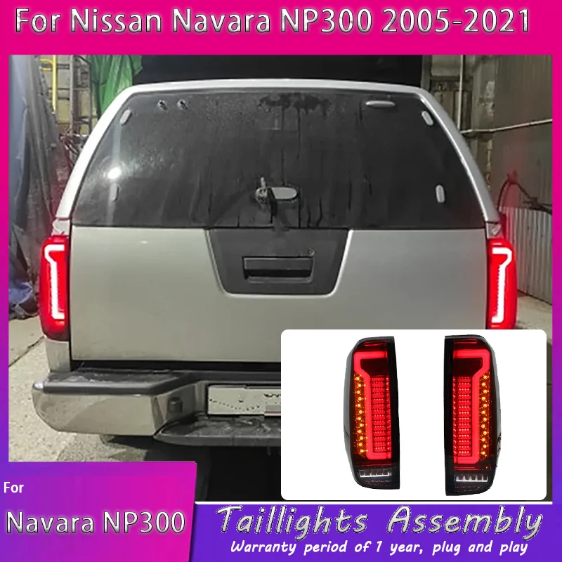 

Pair Car LED Taillights LED Rear Running Lamp+Brake+ Reverse+Turn Signal For Nissan Navara D40 Frontier 2005-2021(US Version)
