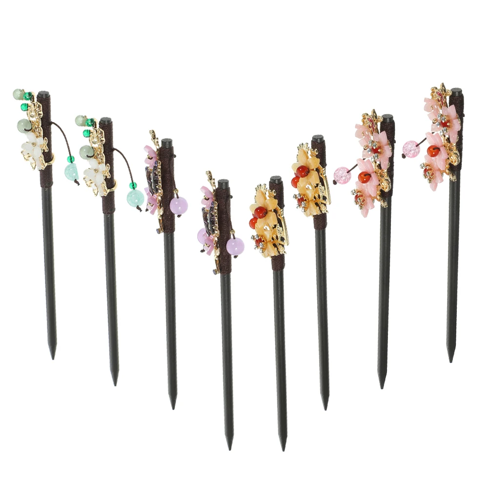 

8 Pcs Ancient Style Hair Chopstick Wooden Hairpin Bun Accessories Women Teen Girls Formal Hairstyle Long Lasting Comfortable