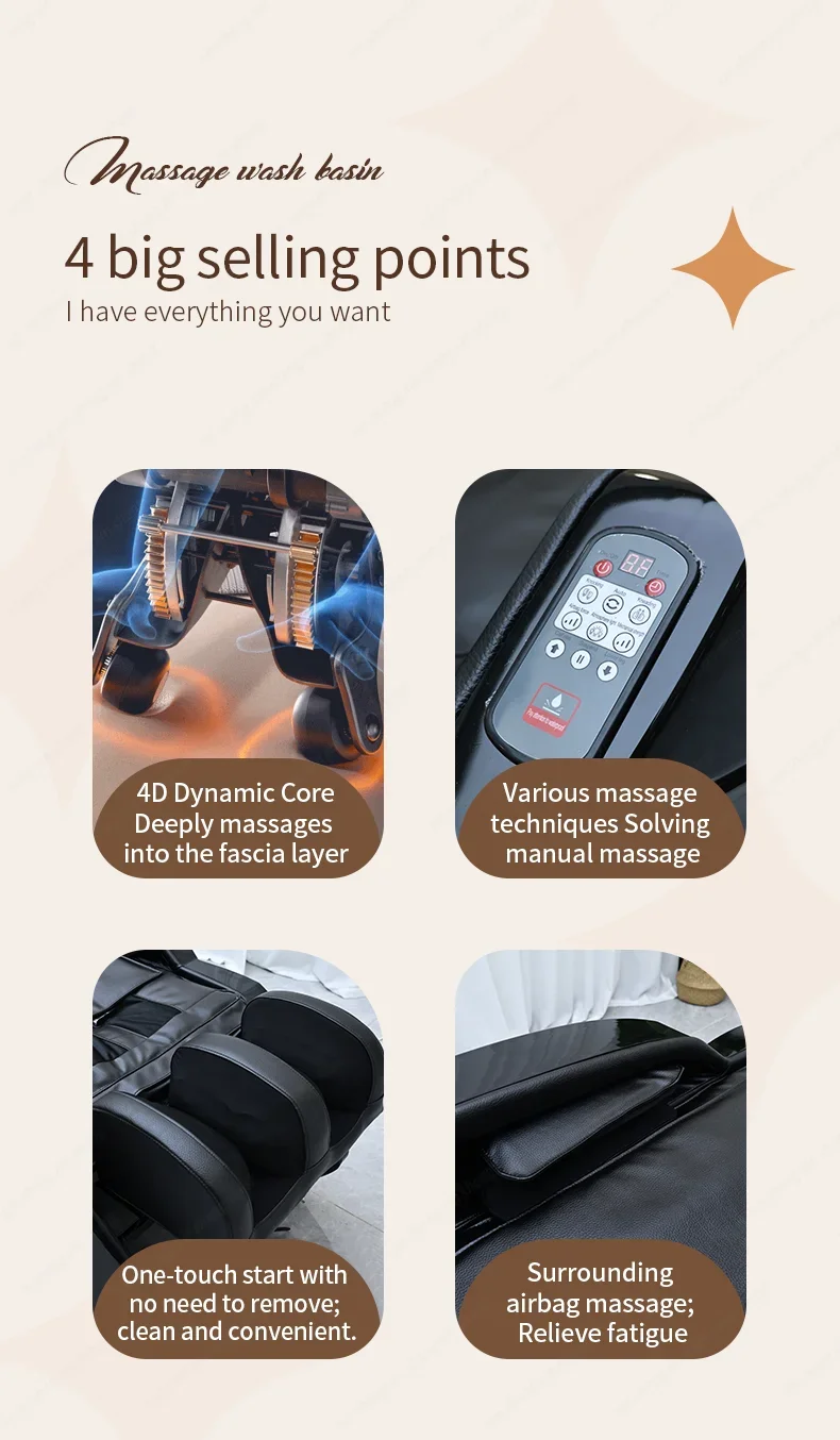 XinSheng Friseursalon-Shampoo-Liege, Kopf-SPA-Behandlungsgerät, elektrischer Massagetisch für Freizeit- und Gesundheitsgeschäfte, gewerbliche Möbel – Detail 4