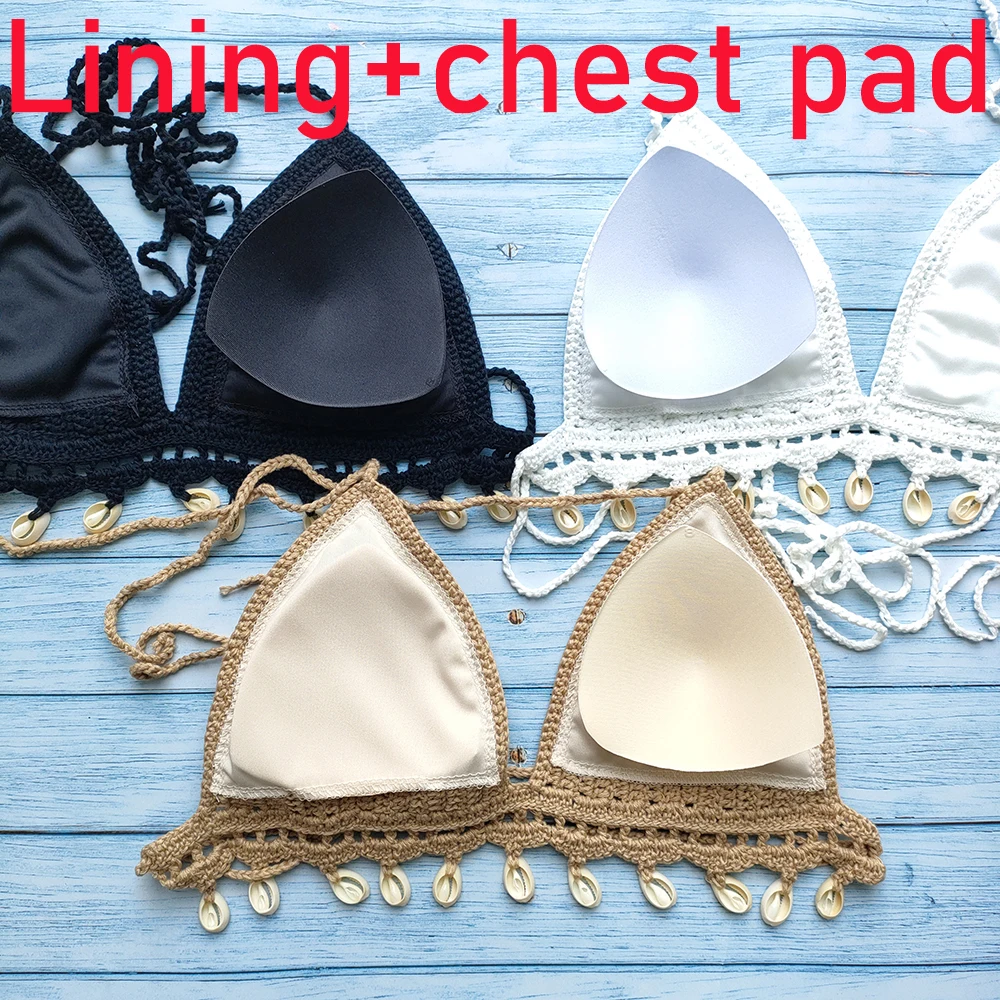 3 pçs conjunto de biquíni mulher crochê concha borla bikini topo e concha tornozelo corrente sexy saia praia renda ver através magro mini saia