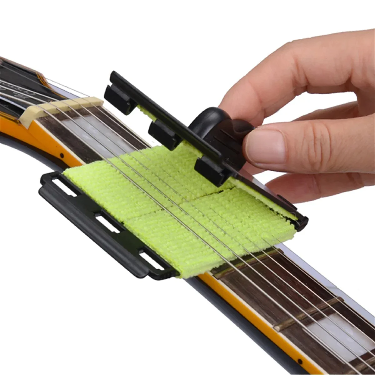 Miwayer Guitar String Cleaner Clean Fretboard Cloth Tool for Maintenance and Care of Violin, Bass, Ukulele, Electric Guitars