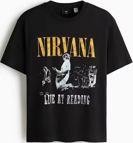2026 Relaxing Summer New Nirvana Band T-shirt Fashion Cotton Vintage Rock Men's Short Sleeves Loose Trend Y2K Hip-hop Shirt